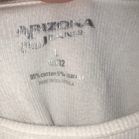 Arizona Jean White Tank Top - Picture 3 of 3
